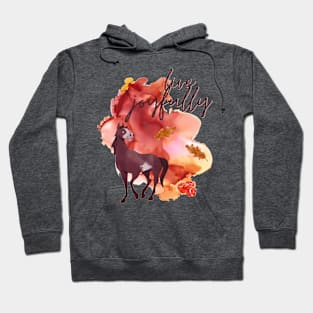 Live Joyfully Watercolour Horse Hoodie